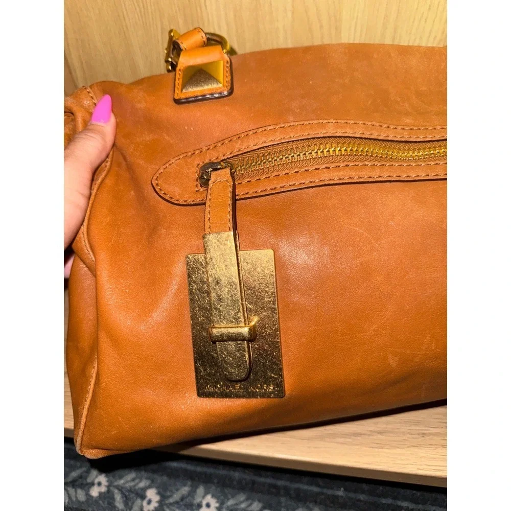 Michael Kors Brown Leather Satchel